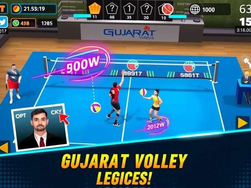 Gujarat Volley Legends Gameplay Screenshot
